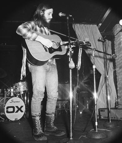 Barry Ollman at the Catacombs Coffee House, Milwaukee.