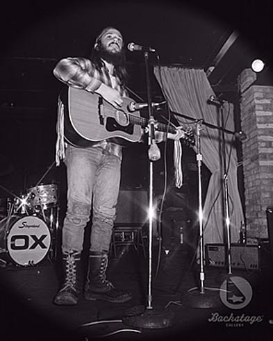 Barry Ollman at the Catacombs Coffee House, Milwaukee.